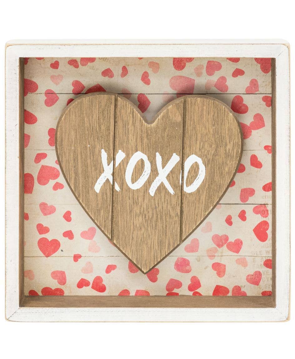 Be Mine Shadow Box Sign, 3 Assorted